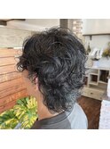 クセ毛風無造作パーマ