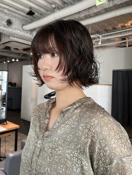 カフ(CAF) CAF FUKO レイヤーボブ/ニュアンスパーマ/顔周り/大阪心斎橋