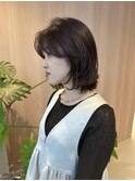 【竹内哉汰】大人可愛い艶髪レイヤーチェリーブラウン/20代/博多