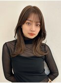 ＊ミディアムレイヤーカット顔周りレイヤー透明感20代30代40代