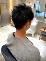 リクリエイション(re:creation)&nbsp;スパイキーショート ツーブロック メンズカット 20代 30代 束感