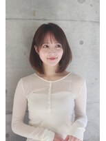 エミュ 表参道 青山(emu)&nbsp;丸みのあるひし形レイヤーボブ表参道