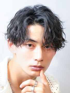 エリマ 横浜西口(elima) 横浜西口メンズパーマツイストスパイラルパーマ波巻きパーマ強め