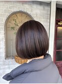 大人ボブ×ハイブライトカラー