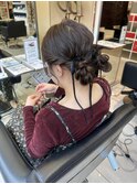 ヘアアレンジ＊ツインお団子