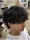 桑名メンズパーマツイストスパイラルパーマ波巻きパーマツイスパ