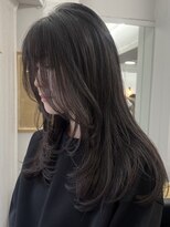 シベルバレー 横浜(sibell)&nbsp;ロングレイヤーカット顔周りレイヤーウルフハッシュカット韓国