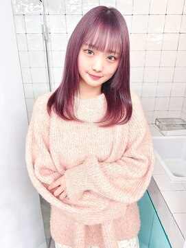 フウ(fuh) pink lavender/ブリーチ2回/ピンク/ラベンダー/暖色/ブリーチ