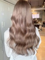 ミル 心斎橋(MIL) ミルクティーグレージュ/ロングウェーブ/ブリーチ/ツヤ髪/心斎橋