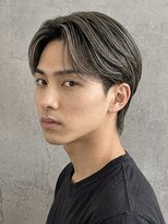 ノラ ギンザ(NORA GINZA) アップバングショートセンターパートツーブロックハイライト30代