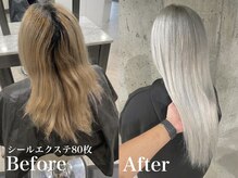 【渋谷エクステ特化】世界最高ランクの毛質3ヶ月持つシールエクステ［ブリーチ/エクステ/渋谷/ブリーチ］
