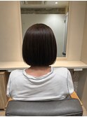 【梅雨対策】乾かすだけでまとまる艶感ストレートボブ