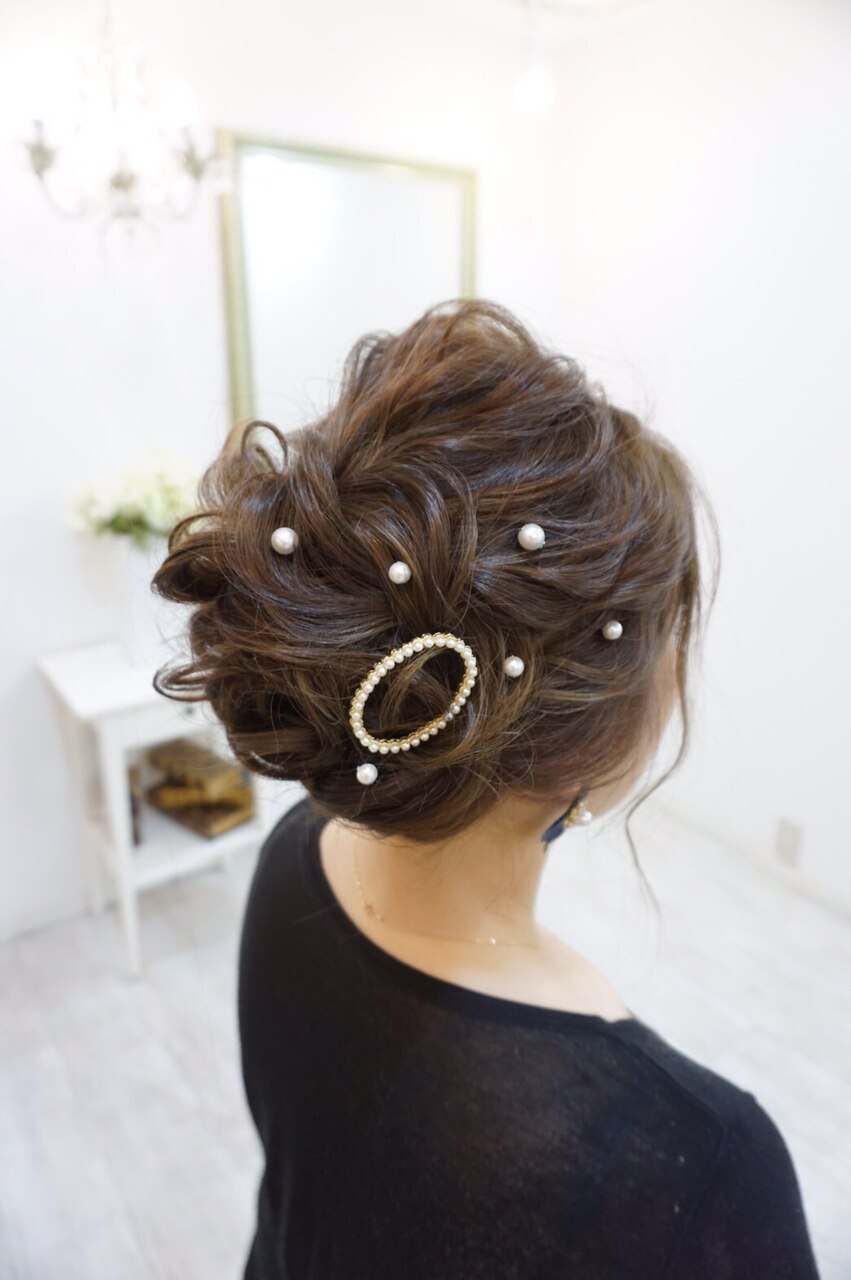 ふわふわパーティーアップ ヘアセット：L003955903｜ヘアアンドメイク