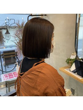 スラン(sran hair and spa) 乾かすだけでまとまる！ぱつっとボブ。