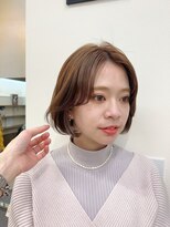 デイジードゥ(Daisy duex)&nbsp;インナーカラーボブ　モカブラウン　シースルーバング