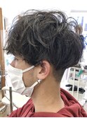 MEN'S HAIR  センターパート ツイストスパイラル コンマヘア