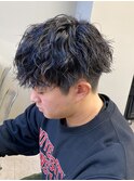 波巻きパーマスパイラルパーマツイストスパイラルパーマメンズ