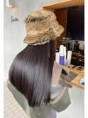 高濃度水素トリートメント　黒髪　ロング　ストレート