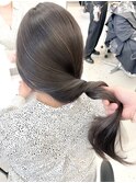 ハイライトバレイヤージュダブルカラーケアブリーチ白髪染め