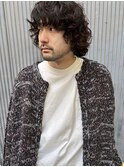 プードルパーマ×顔周りレイヤーボブ★攻めたカジュアルヘア