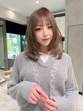 ロンド ジュルード 名古屋(Lond jeloud) ミルクティーグレージュで落ち着いた透明感を♪♪