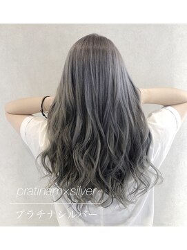 アンジェ(Ange) アッシュ、グラデーション、エクステ、インナー、ハイライト