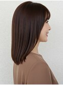 50代にオススメ★ナチュラルストレートセミロング