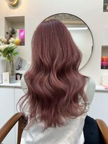 ヒョンミョン ライズバイレボ 柏西口店(hyon myon/RISEbyREVO)&nbsp;ブリーチカラー/韓国ウェーブ/高彩度ピンク/柏駅