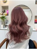 ブリーチカラー/韓国ウェーブ/高彩度ピンク/柏駅