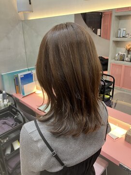 ロンドアベニール 北千住(Lond avenir) ウェーブミディアムメルティカラー×レイヤーカット韓国[北千住]