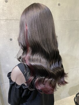 ポプルス(popls) ブリーチなしグレージュ/インナーカラー/ブリーチなしカラー