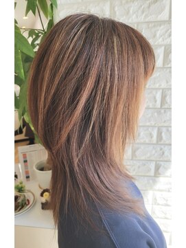 松本平太郎美容室 国立店 ロングウルフ×イノアカラー