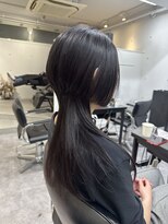 シーン(seen)&nbsp;○中性ウルフカットロングウルフレイヤーカット顔まわり表参道