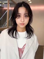 フィルムス 田町芝浦(FILMS) ブリーチハイトーンホワイトグレージュダブルカラーボブ/田町