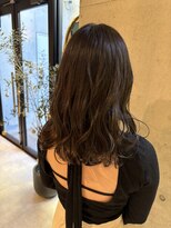 レジュアル(RESSUAL) 暗めオリーブブラウンコテ巻き仕上げ