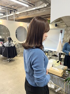 リラクオーレ 三宮 元町(LIRA CUORE) 酸性縮毛矯正×ヘーゼルカラー