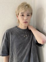 ユーフォリア 渋谷グランデ(Euphoria SHIBUYA GRANDE)&nbsp;ミニウルフ　ブロンドヘア　ベージュカラー　MOMO