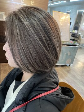 ヘアメイク アージュ 新宮店(HAIR MAKE age) 白髪ぼかしハイライト