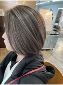 白髪ぼかしハイライト