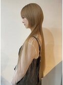 ハイトーンブラウンで夏顔に進化した大胆ウルフ