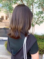 リリー(Rilie)&nbsp;くびれミディ/顔周りレイヤー/似合わせ/マロンブラウン