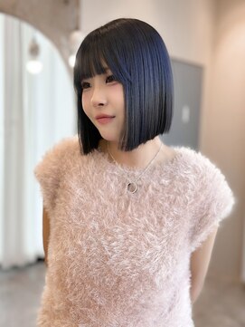 ジェム リット(GEM lit) 《karin》navy blue/名駅/名古屋/名古屋駅/ケアブリーチカラー