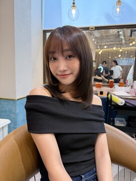 ロンドアベニール 北千住(Lond avenir) 暗めカラー/ボブ顔周り/前髪/レイヤー/髪質改善/縮毛矯正/北千住