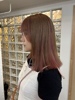 ペレ アネックス 大阪梅田茶屋町店(PELE ANNEX)&nbsp;ミディアムヘア/デザインカラー/フェイスフレーミング/梅田
