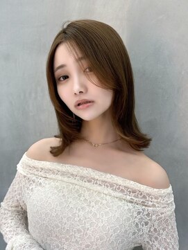 ロンドイディールバンダイ 新潟万代(Lond ideal) ミディアムくびれヘア