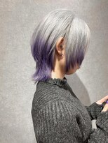 ノブレス(NOBLESSE)&nbsp;シルバー×パープルルーツカラー