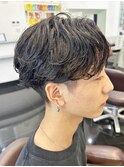 センターパート/ニュアンスパーマ