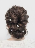 シニヨンヘアセット結婚式ヘアセット卒業式ヘアセットお呼ばれ