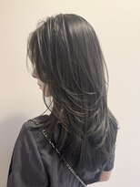 ムード(MOOD,)&nbsp;着物ヘア/大人ガーリー/ダークアッシュ/似合わせカット/銀座駅