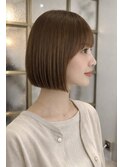 小顔コンパクトボブ×地毛風ストレート